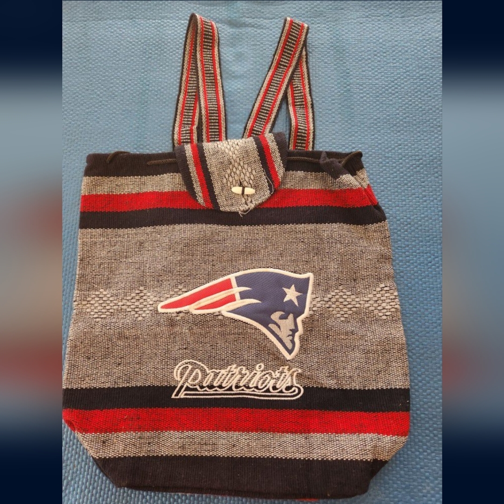 New England Patriots Woven Mexican Baja Backpack - NEW